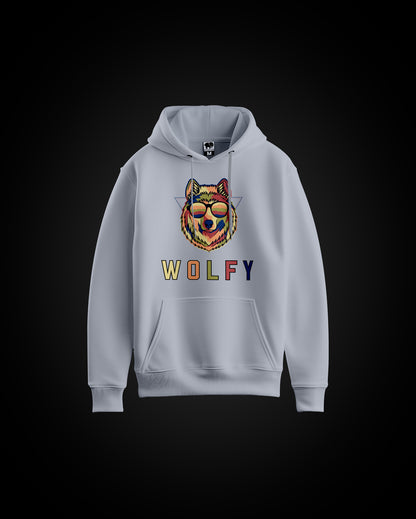 Wolfy Modern Art Unisex Hoodie